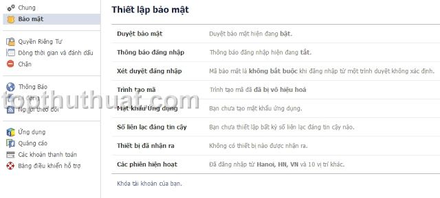 khoa tai khoan facebook