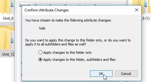 hien file an trong windows