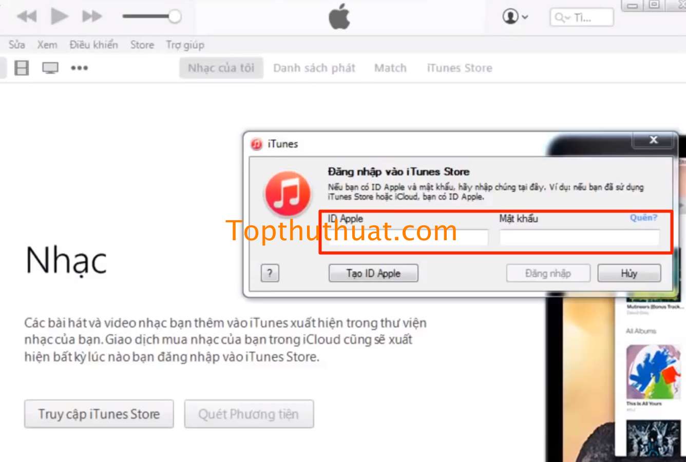 Cài đặt iTunes trên Windows