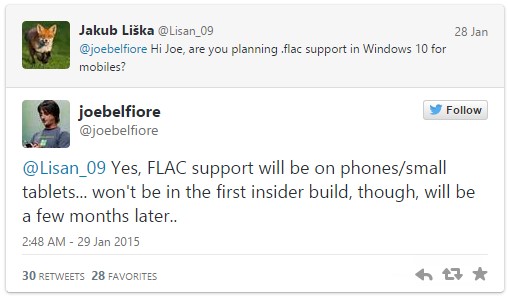 flac cho windows 10