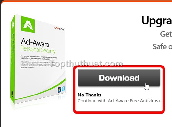 cai dat Ad-Aware Free Antivirus
