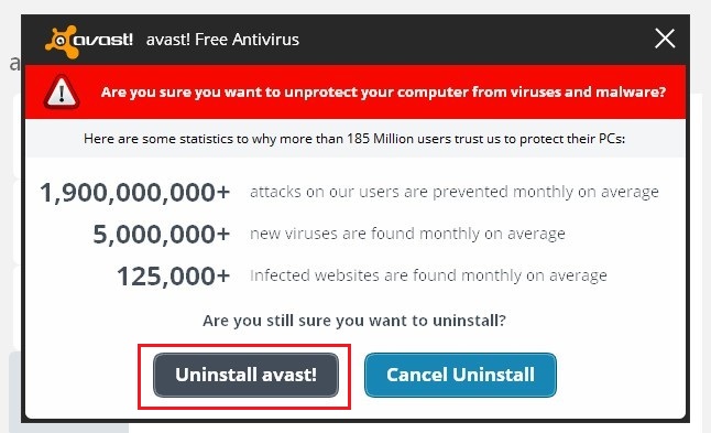 thao bo avast antivirus free