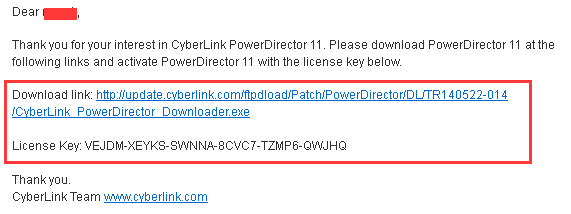 cyberlink powerdirector 12 product key