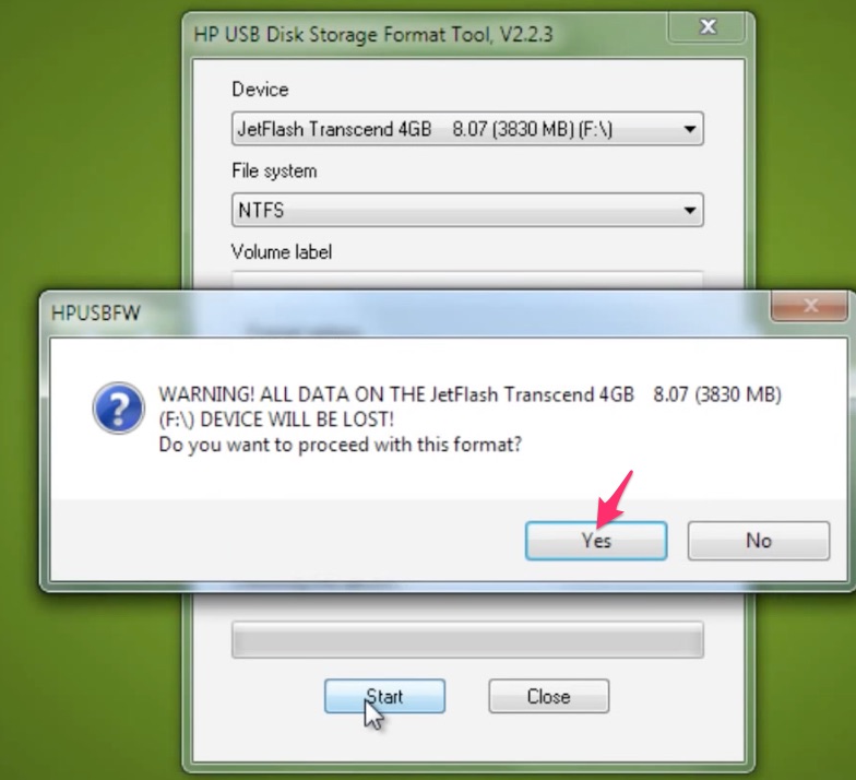 HP USB Disk Storage Format Tool