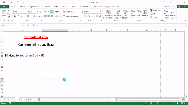 thủ thuật Excel