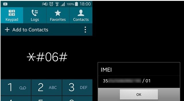 kiểm tra số IMEI Samsung