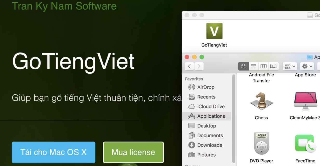 go tieng viet mac