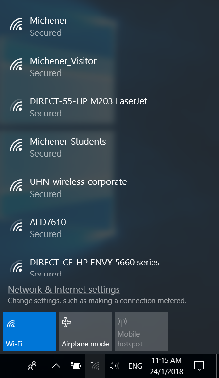 kết nối wifi windows