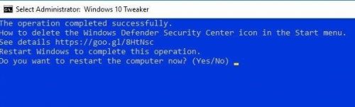 tắt Windows Defender trên Windows 10 