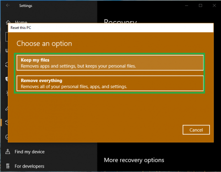 khôi phục cài đặt gốc Windows 10 hiệu quả