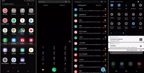 bật giao diện darkmode cho điện thoại samsung