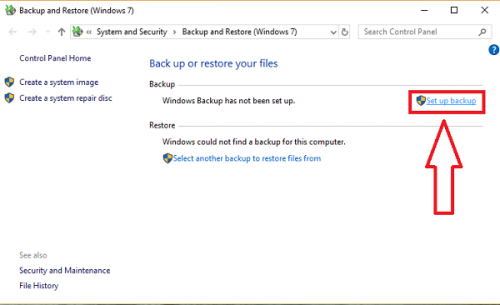 Backup & Restore Windows 10