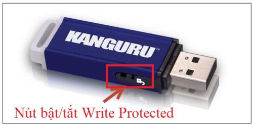 khắc phục lỗi The disk is Write Protected