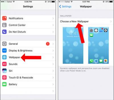 Cài đặt ảnh nền mới cho iPhone và iPad