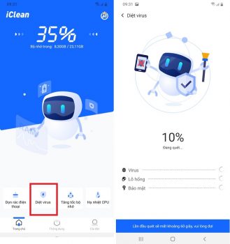 diệt virus điện thoại android