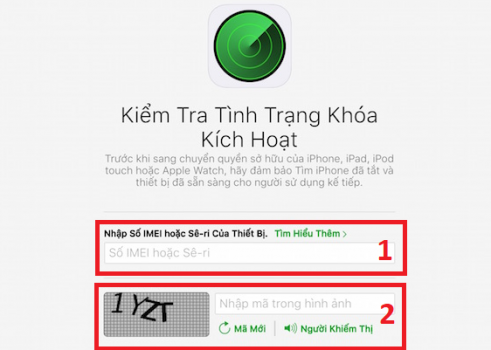 Check iCloud ẩn trên trang chủ Apple