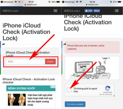 Check imei iPhone phone