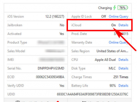 Check iPhone dính iCloud ẩn