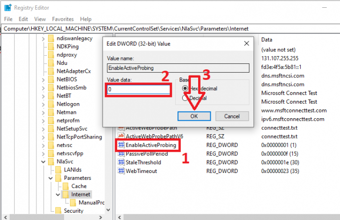 Sử dụng Registry Editor để tắt Microsoft Edge