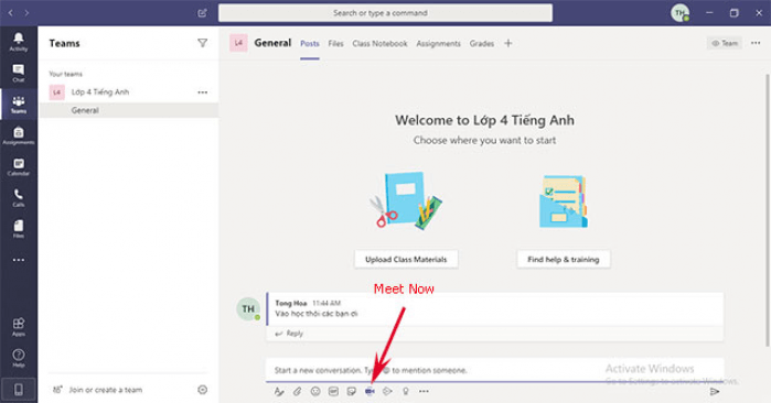 tham dự video call học trực tuyến