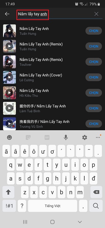 tìm kiếm bài hát yêu thích bằng công cụ tìm kiếm nhạc ZingMP3
