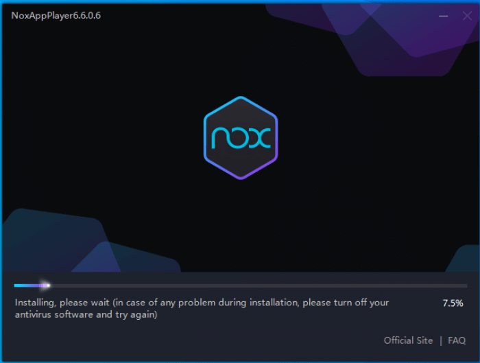 Noxplayer tự động cài đặt vào máy tính