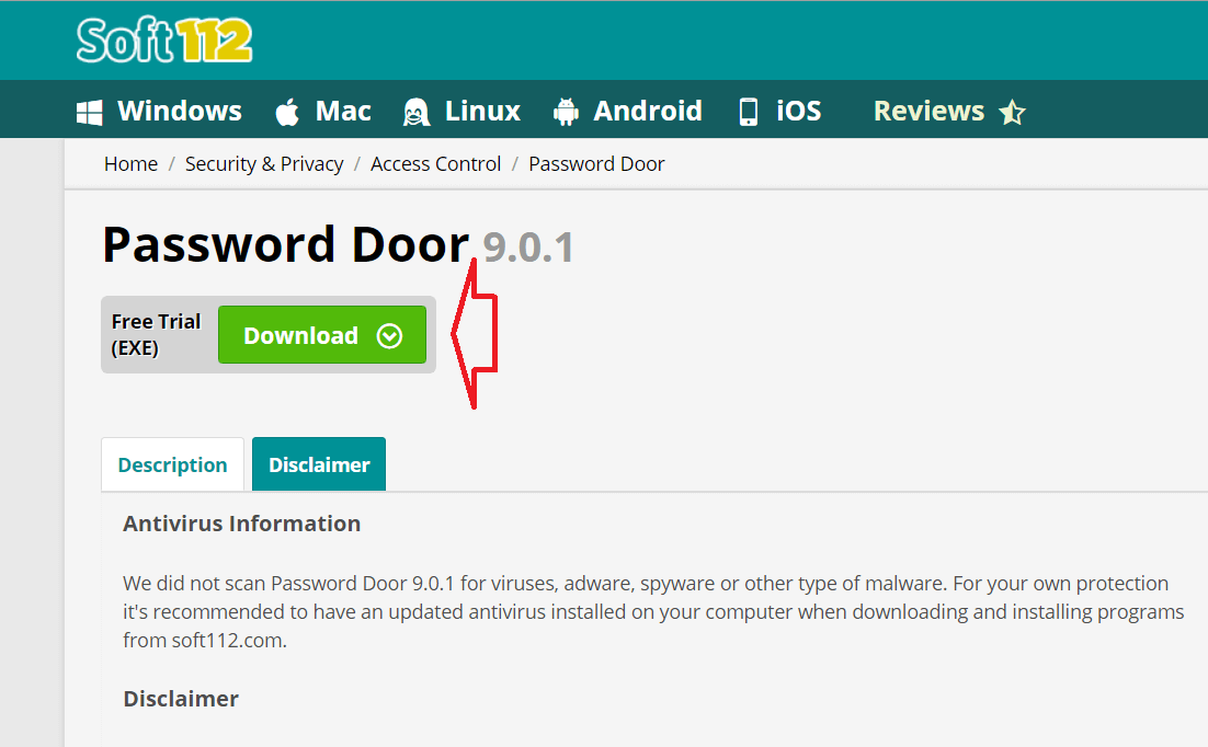 Tải và cài đặt Password Door 