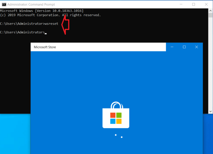 Xóa bộ nhớ cache của Windows Store