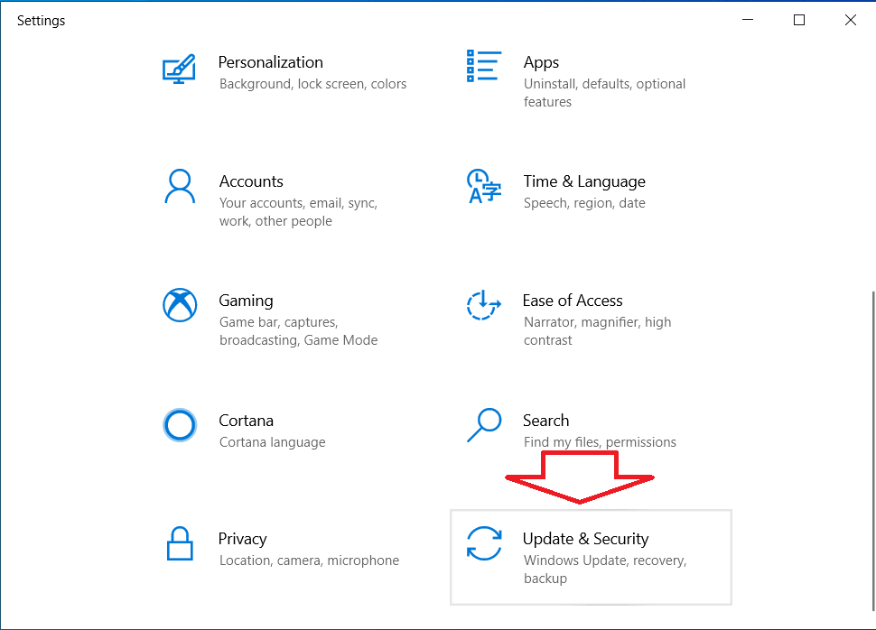 Mở cài đặt Settings của Windows 10