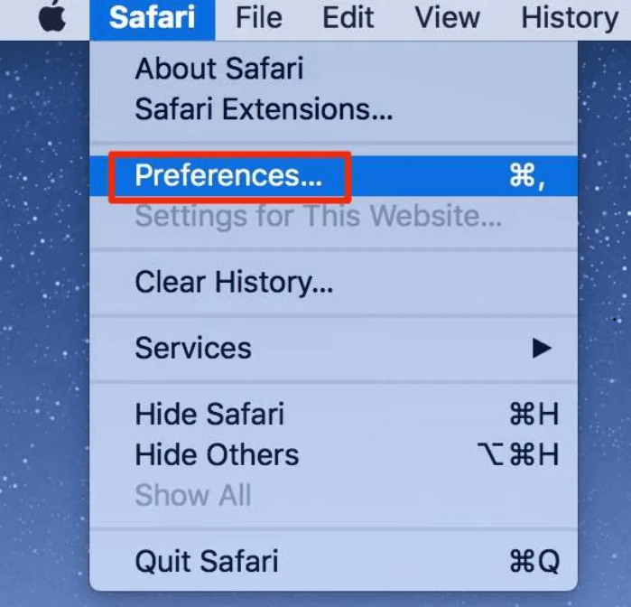 Mở trình duyệt Safari trên máy Mac