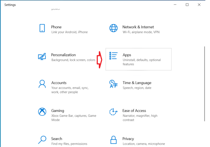 bạn nhấn Windows + I để mở Settings 