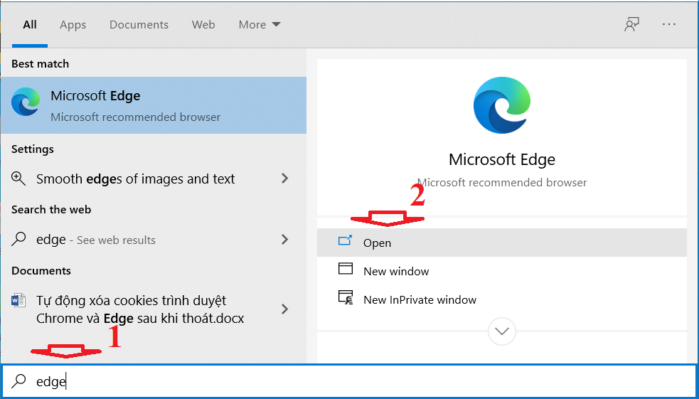 thay đổi thư mục tải xuống trong Microsoft Edge