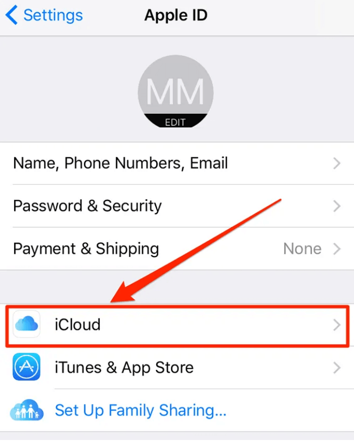 xem và kích hoạt các dịch vụ iCloud khác nhau