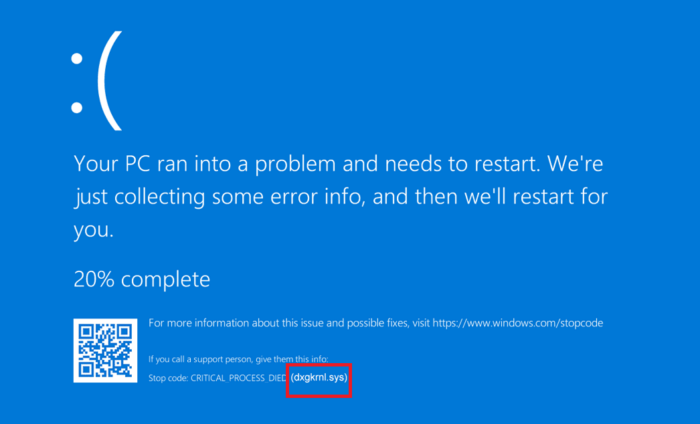Khắc phục lỗi màn hình xanh BSOD do Dxgkrnl.sys trong Windows 10