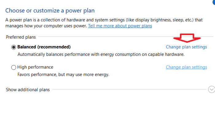 kế hoạch nguồn điện hiện tại của bạn