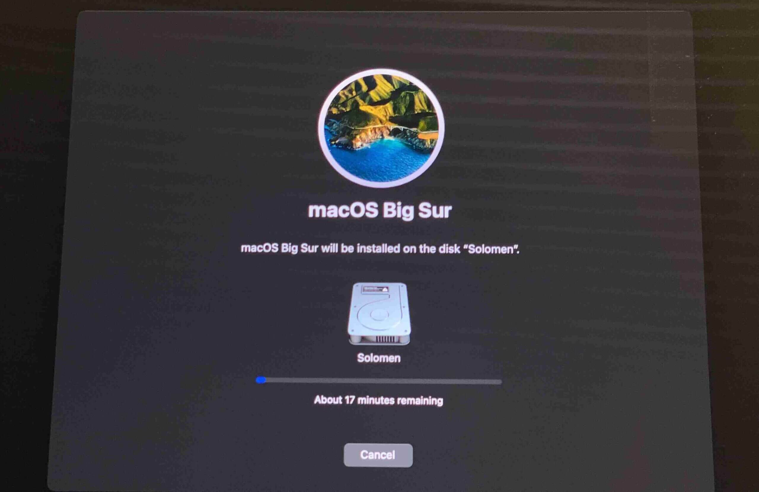 install macos big sur on external drive