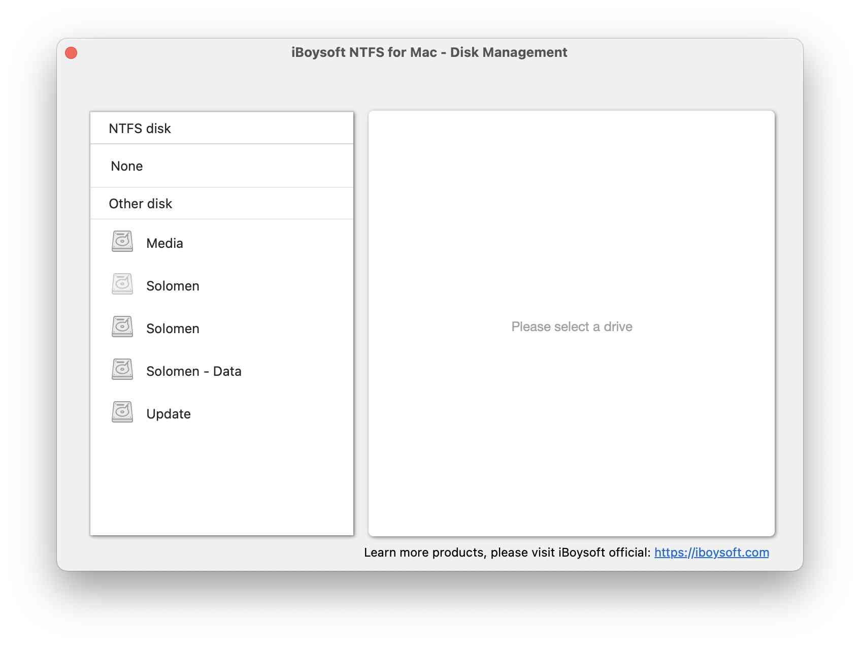 iBoysoft NTFS For Mac