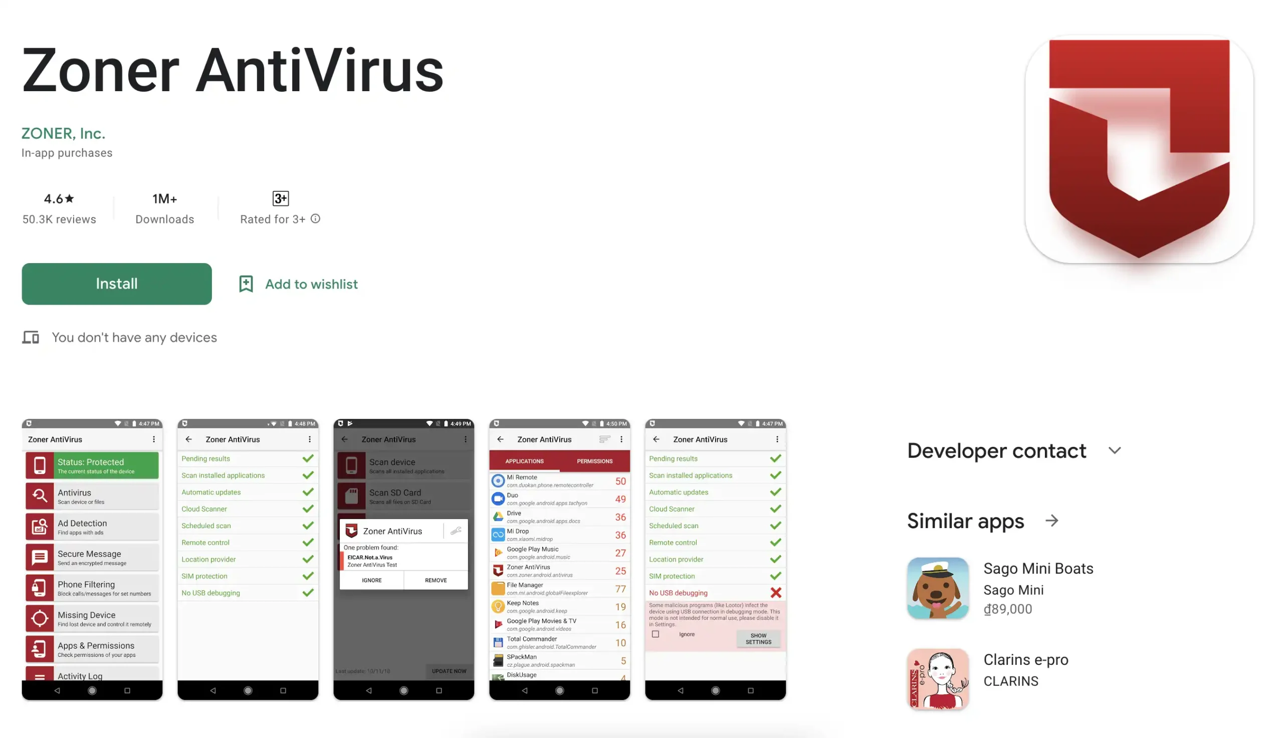 ung dung diet virus android