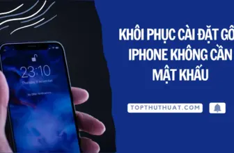 khôi phục cài đặt gốc iPhone 1