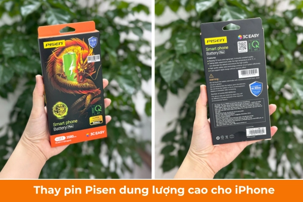 thay pin pisen dung lượng cao cho iphone