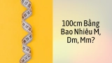 100cm Bằng Bao Nhiêu M, Dm, Mm? Công Cụ Tính Online