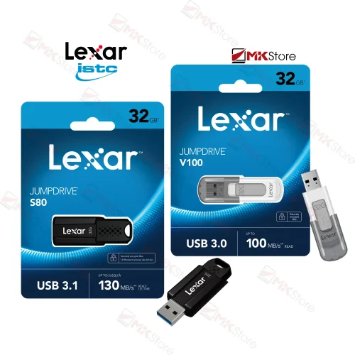 USB 32Gb Lexar Jumdrive V100 White / S80 USB 3.0 MKStore